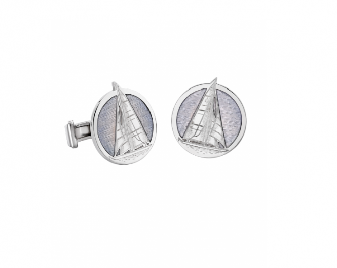 Theo Fennel - Blue Enamel J Class Yacht Cufflinks