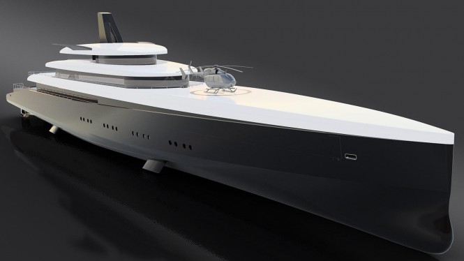 110m Hemy - superyacht concept by Laurent Giles