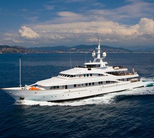 Charter opulent superyacht INSIGNIA in the Mediterranean this summer