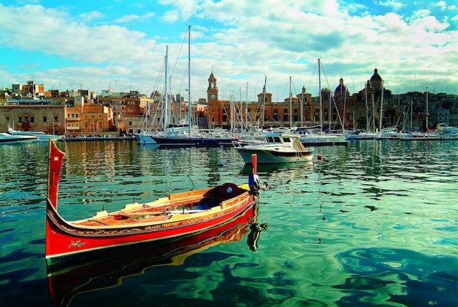 Dghajsa in Vittoriosa Marina - Malta - Photo courtesy of Malta Tourism Authority