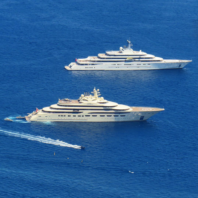 Dilbar and Eclipse in Monaco. Photo by Carol Feith
