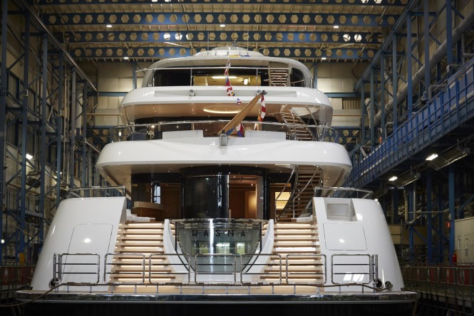 Feadship launched superyacht Hasna