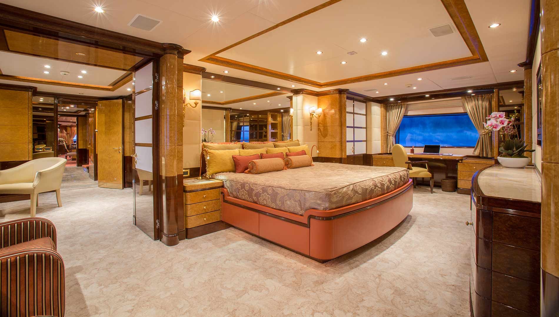 Luxury yacht DIANE Master suite — Yacht Charter & Superyacht News