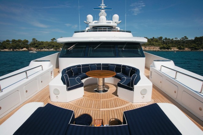Portuguese deck aboard luxury yacht ELENI