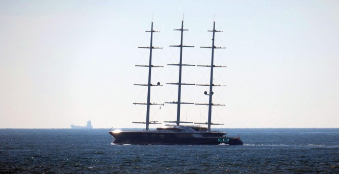 SY Black Pearl on sea trials. Photo credit Dutch Yachting