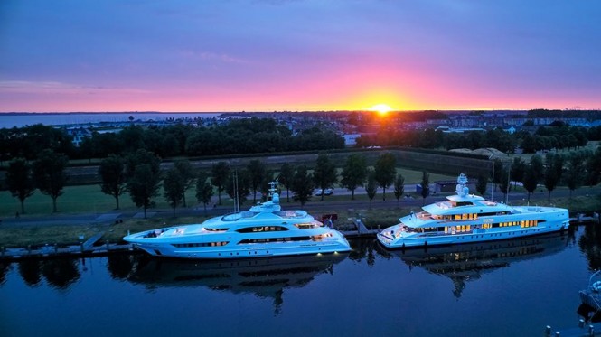 Superyachts BookEnds and Home. Photo credit Dick Holthuis