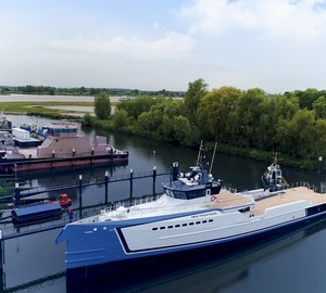 DAMEN Launches 55m Yacht Support Vessel NEW FRONTIERS