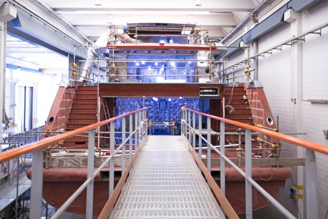 Expedition yacht K40 KANGA under construction at the CCN yard