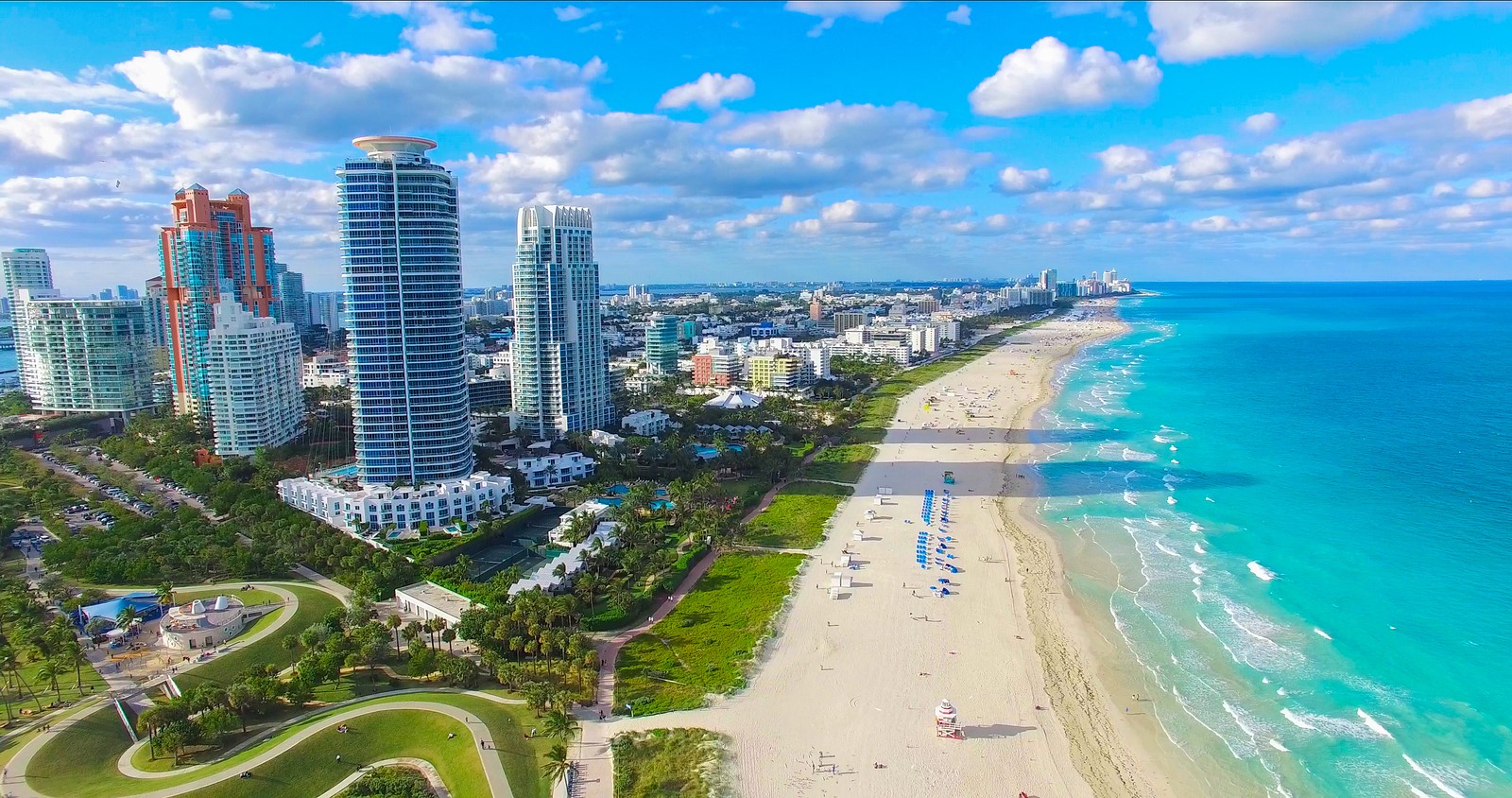 South Beach, Miami Beach. Florida. Atlantic Ocean - Yacht Charter