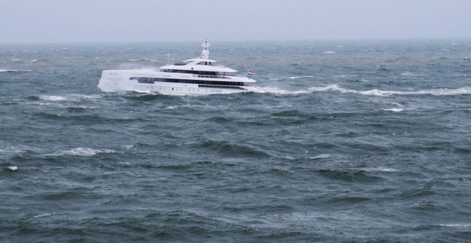 Superyacht Home in the North Sea. Photo: © Dutch Yachting