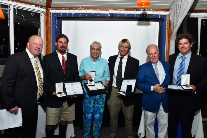 Local Seakeepers Chris Flook, Judie Clee, JP Skinner, Michael T. Moore were also recognised at Seakeepers Bermuda 2017