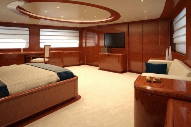 Luxury yacht BARON TRENCK - Master suite