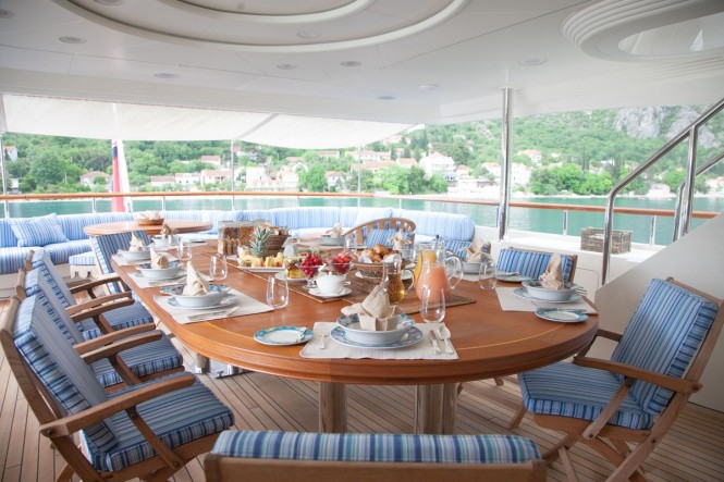 Luxury yacht JO - Main deck aft