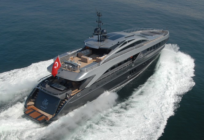 Luxury yacht RL NOOR - Built by Bilgin Yachts. Image credit Bilgin Yachts