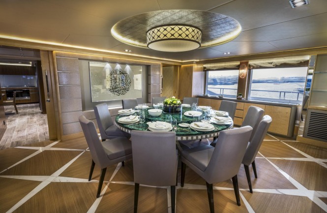 Luxury yacht SEHAMIA - Formal dining room