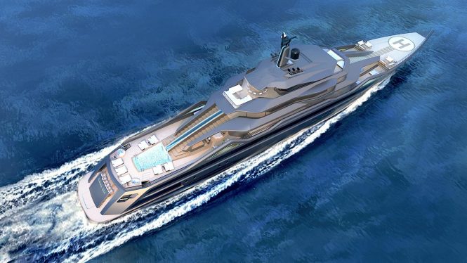Luxury yacht concept MAUNA KEA by Roberto Curto