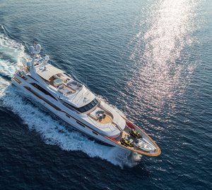 Charter recently refitted Motor yacht Air in the Mediterranean