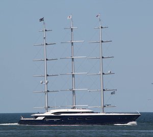 More Images of Oceanco Mega Sailing Yacht Black Pearl On Sea Trials