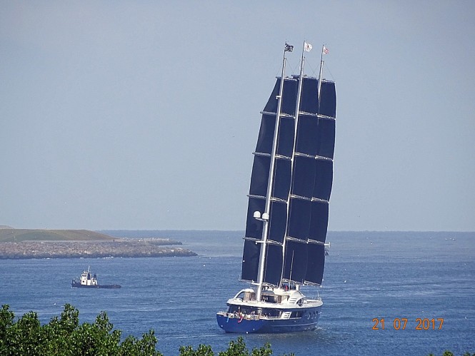 Oceanco Black Pearl. Photo credit Marcus Slabbers via Dutch Yachting