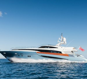 Motor yacht Benita Blue ready for charter in the Balearic Islands