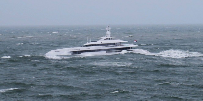 Superyacht Home in the North Sea - running. Photo: © Dutch Yachting