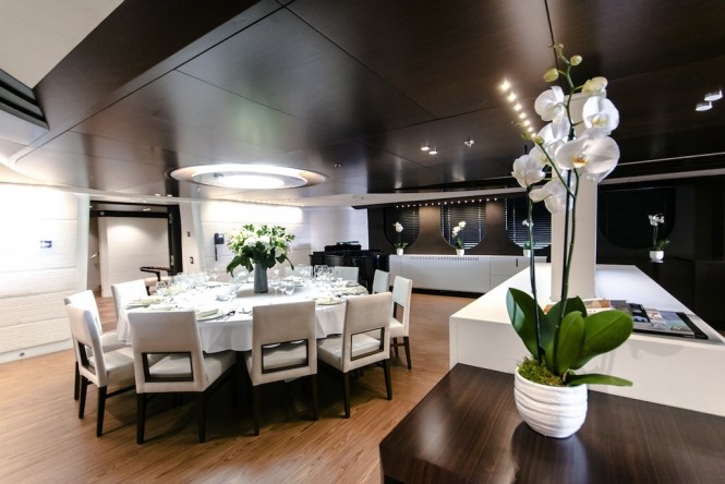 Superyacht KATINA - Formal dining area
