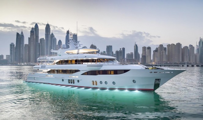 Superyacht SEHAMIA is the second hull in the Majesty 155 range from Gulf Craft