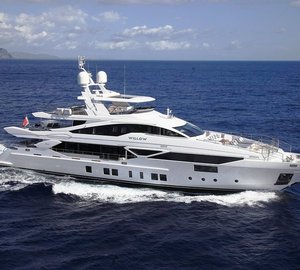 Charter brand new luxury yacht Willow in the Western Mediterranean