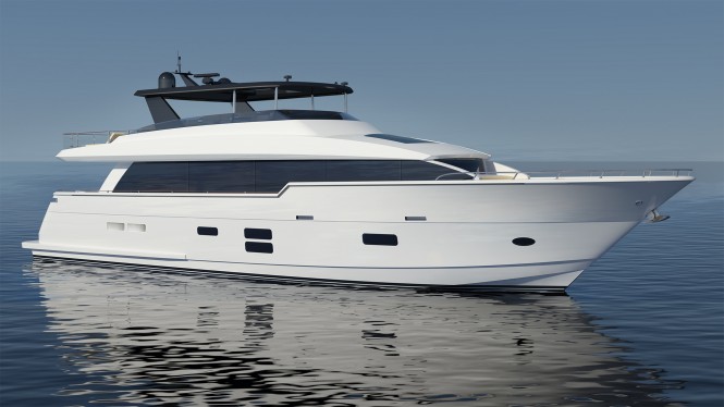 Hatteras 90 motor yacht concept. Image credit - Hatteras