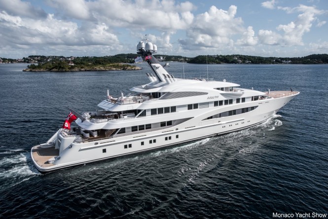 Lurssen luxury yacht ARETI. Photo credit - Tom van Oossanen