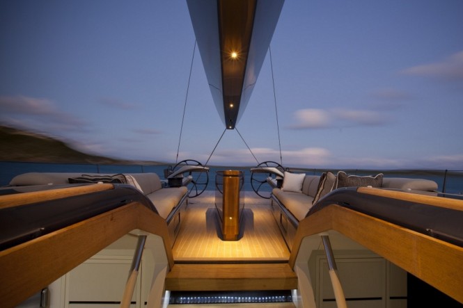 Luxury yacht AEGIR - Cockpit seating
