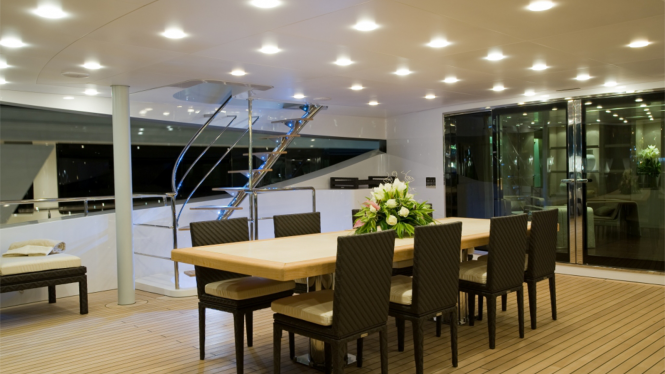 Luxury yacht BURKUT - Upper deck aft