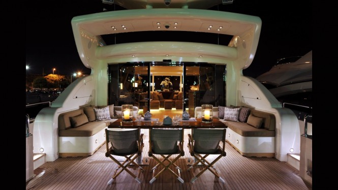 Luxury yacht CHEEKY TIGER - Main deck aft