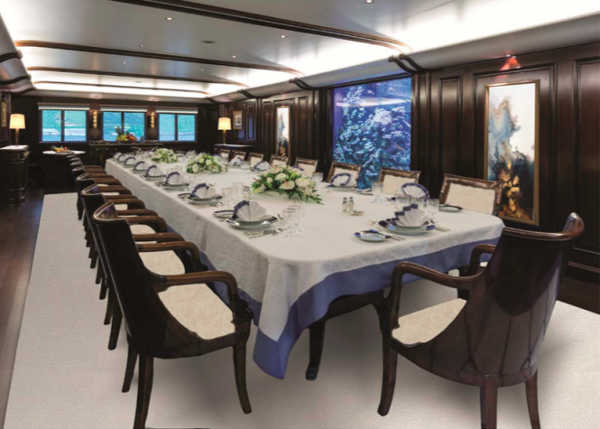 M/Y GRAND OCEAN - Formal dining room