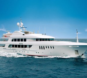 Motor yacht Mustique ready for charter in the Mediterranean