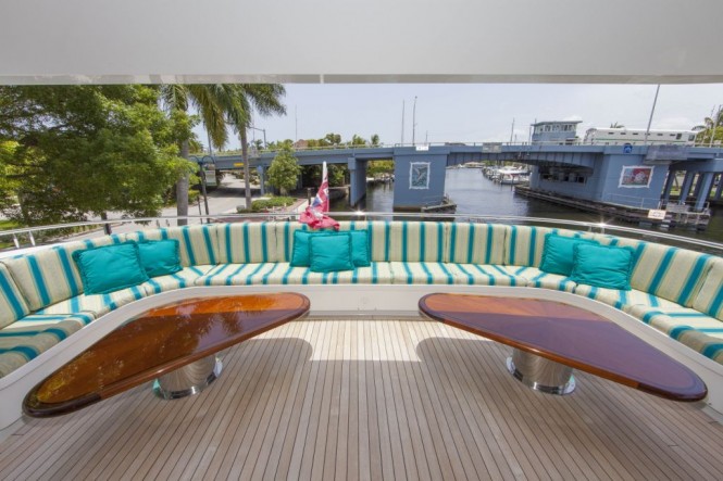 Motor yacht RELENTLESS - Upper deck aft