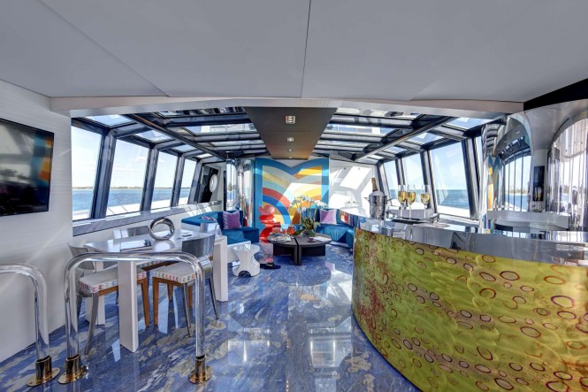 Superyacht HIGHLANDER - Skylounge