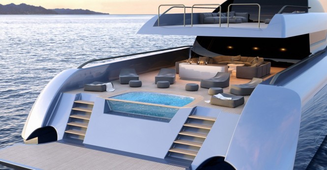 Superyacht MC155 - Main deck aft concept