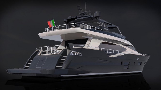 The CANADOS 888 EVO superyacht concept - Aft and starboard