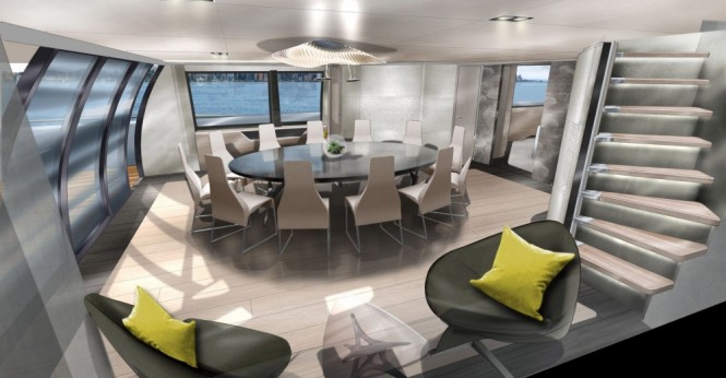 Trimaran MC155 - Formal dining area concept