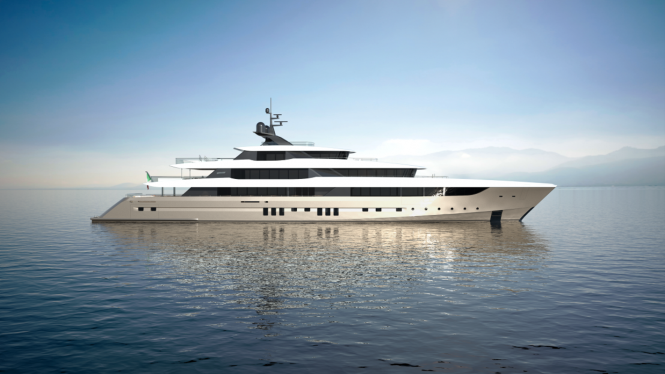 70m luxury yacht SESTANTE concept