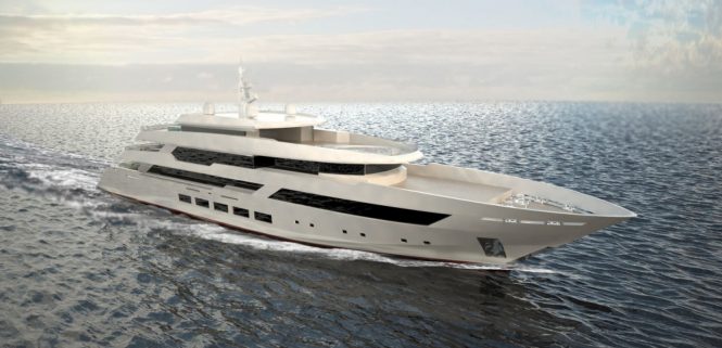 Concept image of superyacht HAIFA - Built by Aegean Yacht