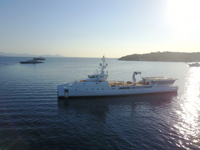 Damen support vessel luxury yacht GAME CHANGER