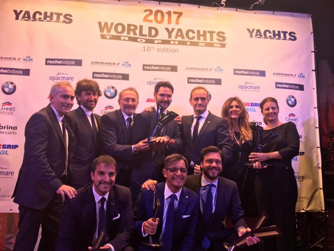 Ferretti Group won 5 awards at the World Yachts Trophies 2017, including Best Shipyard