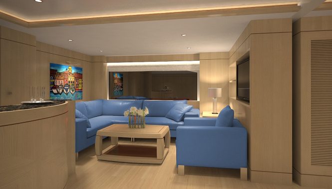 Luxury yacht BLUE VISION - Skylounge
