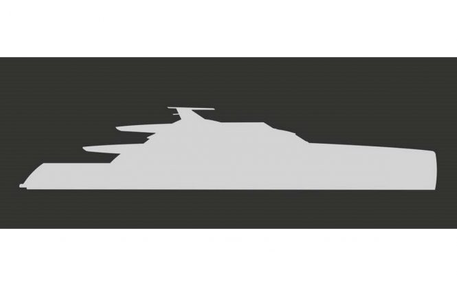 Luxury yacht FR038 Silhouette - Created by Luca Dini Design and under construction by Rossinavi