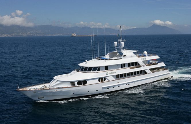 Luxury yacht KANALOA is now offering September charters at €90,000 per week plus expenses