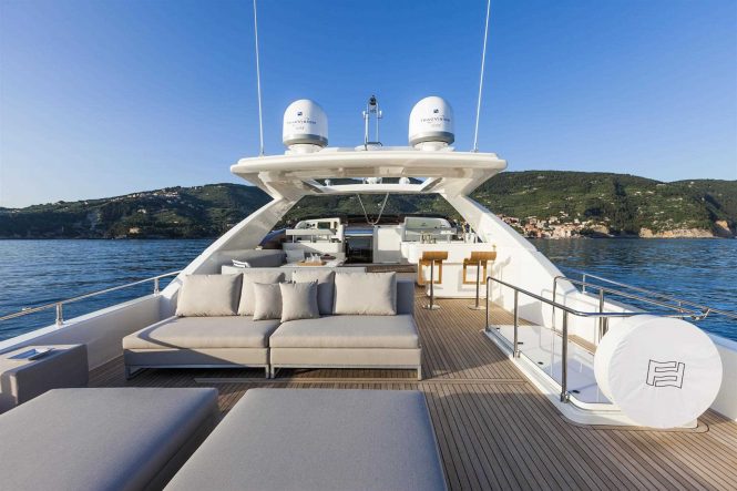 Motor yacht ALEKSANDRA I - Sundeck lounge and bar