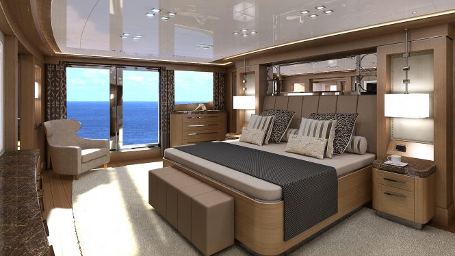 Motor yacht C133 - Master suite