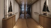 Motor yacht CLOUD 9 - Guest corridor on the lower deck